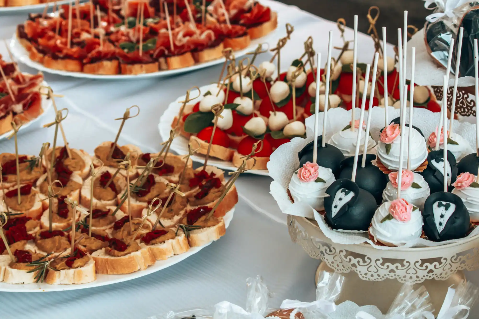 Engagement party catering NYC by Grand Affaire Catering featuring elegant food presentation for celebrations in Manhattan New York City
